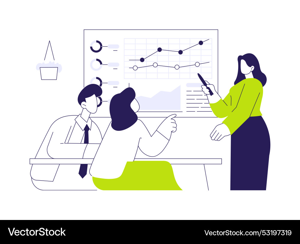 Data-driven decision-making abstract concept Data-driven decision-making abstract concept Vector Image
