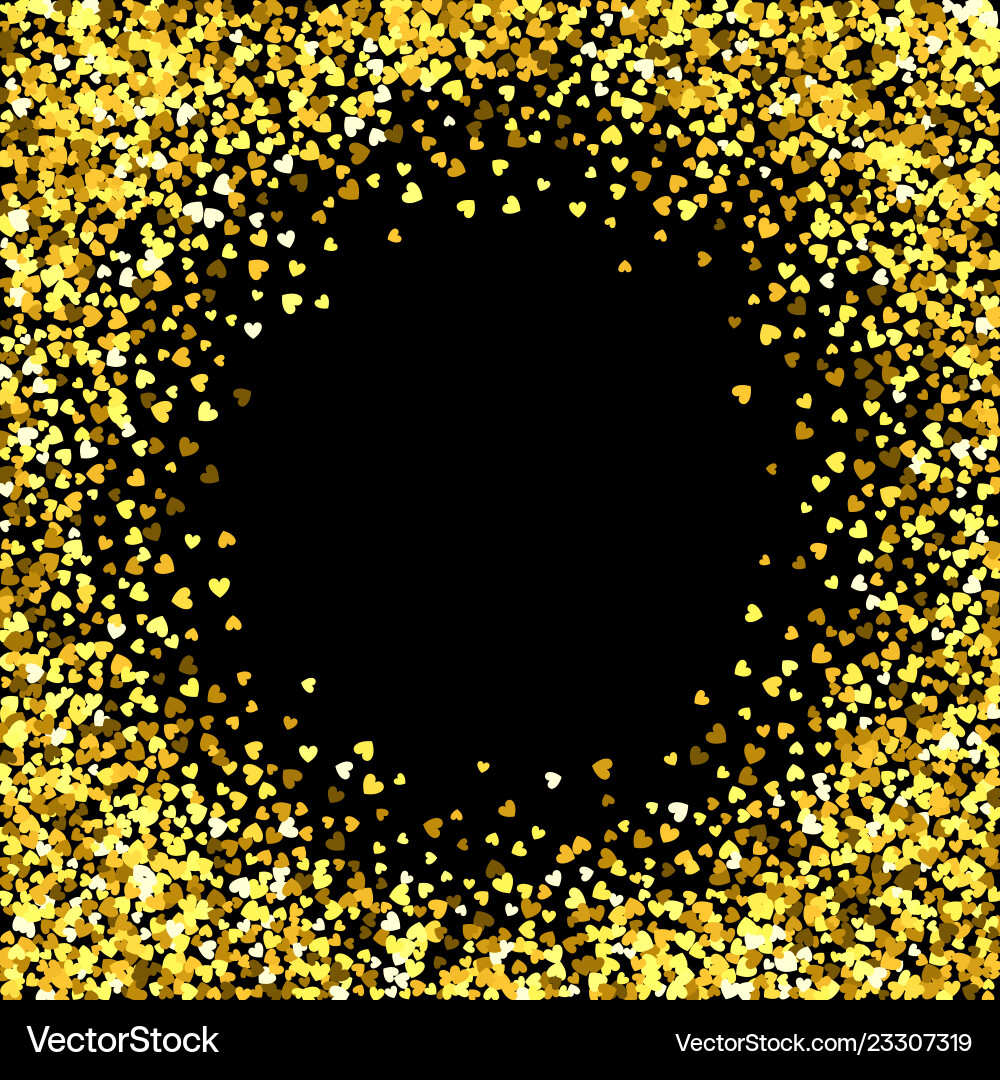 Frame or border of random scatter hearts Frame or border of random scatter hearts Vector Image