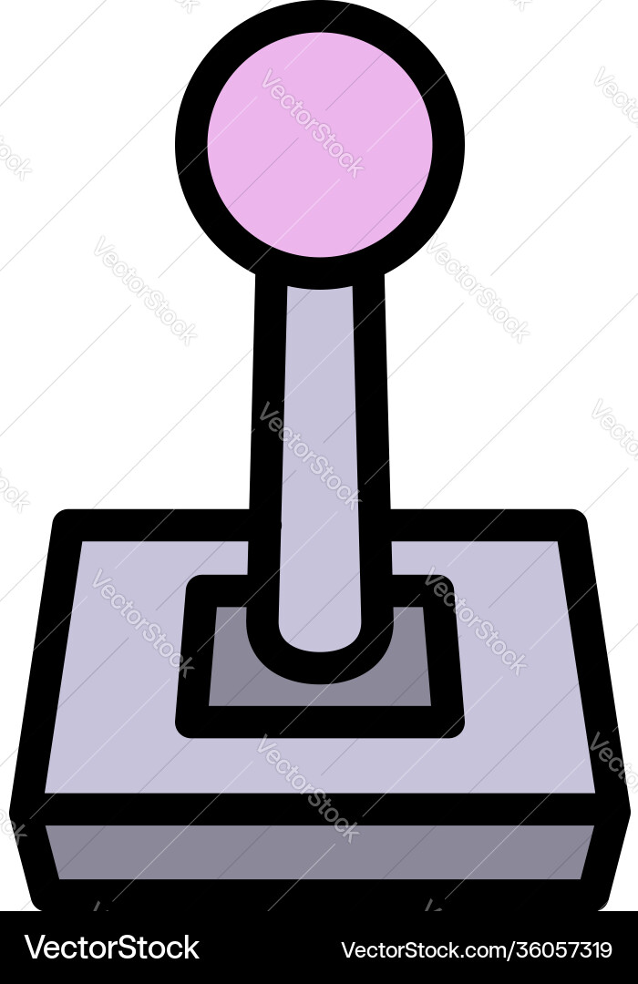 Gamer joystick icon outline style Gamer joystick icon outline style vector image