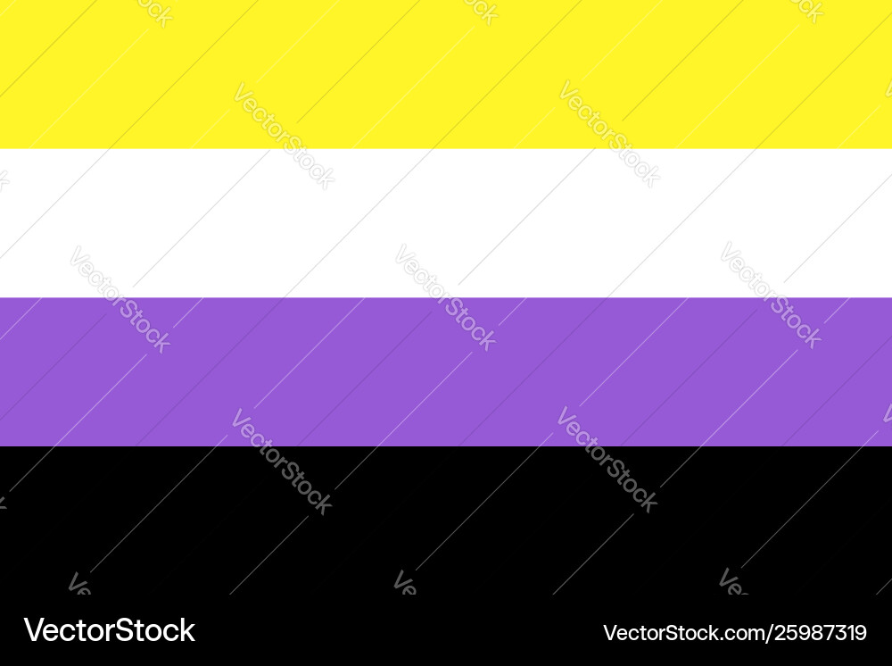 Non-binary gender Non-binary gender vector image