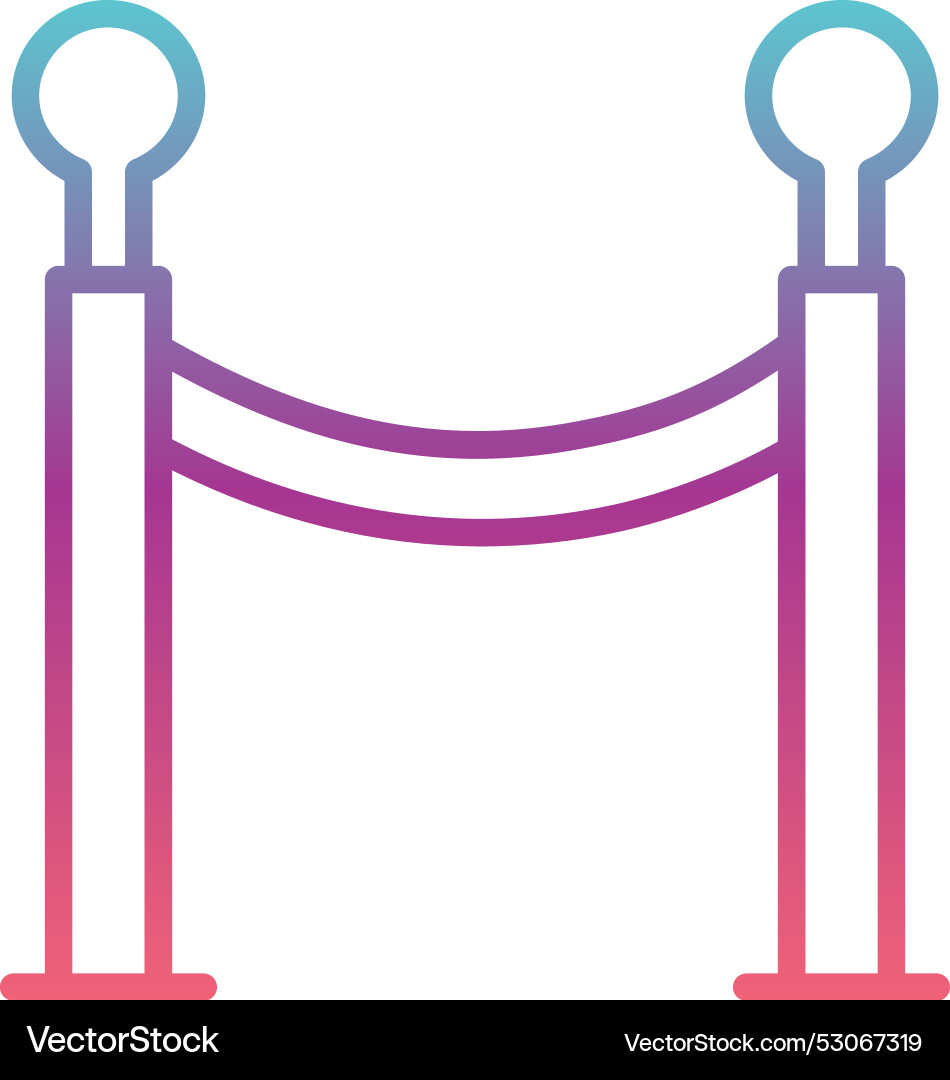 Red carpet line gradient design Vector Image