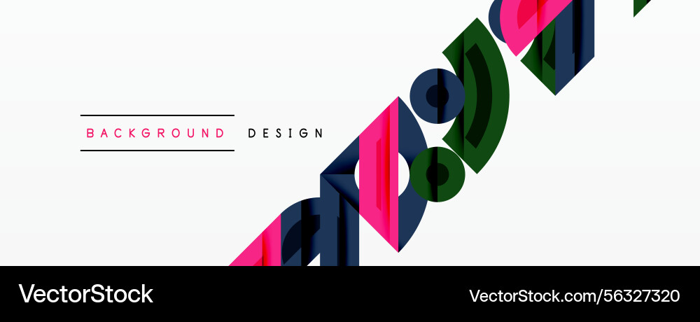 Abstract geometric shapes create dynamic Abstract geometric shapes create dynamic vector image