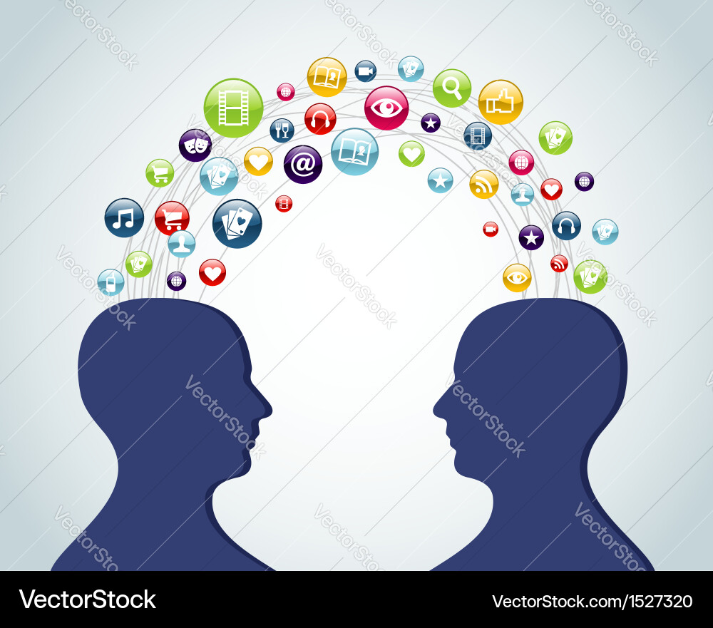 Cloud computing network concept vector image