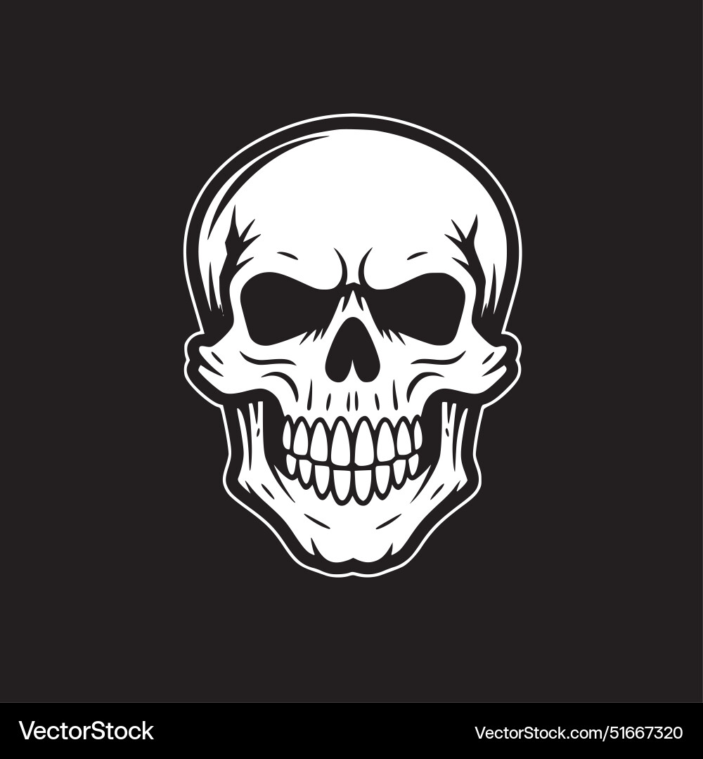 Totenkopf - minimalistisches und flaches Logo Totenkopf - minimalistisches und flaches Logo vektorbild