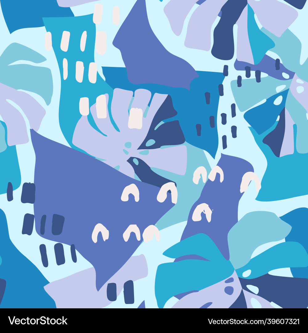 Abstract seamless pattern with paper cut Abstract seamless pattern with paper cut vector image