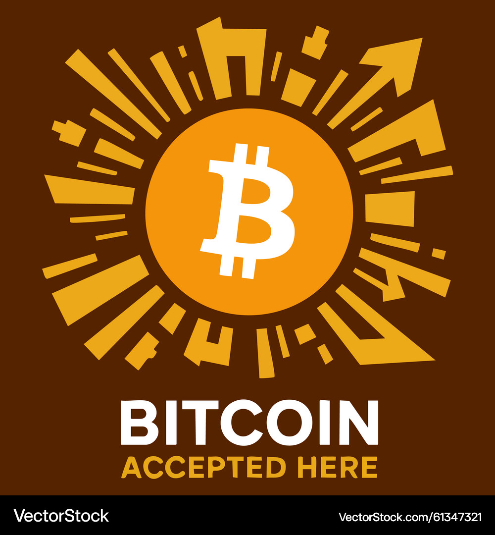 Bitcoin Cryptocurrency Logo – Royalty-Free Vector | VectorStock