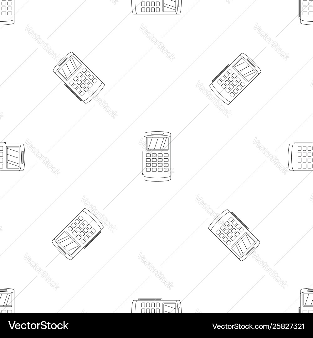Nfc terminal payment pattern seamless Nfc terminal payment pattern seamless vector image