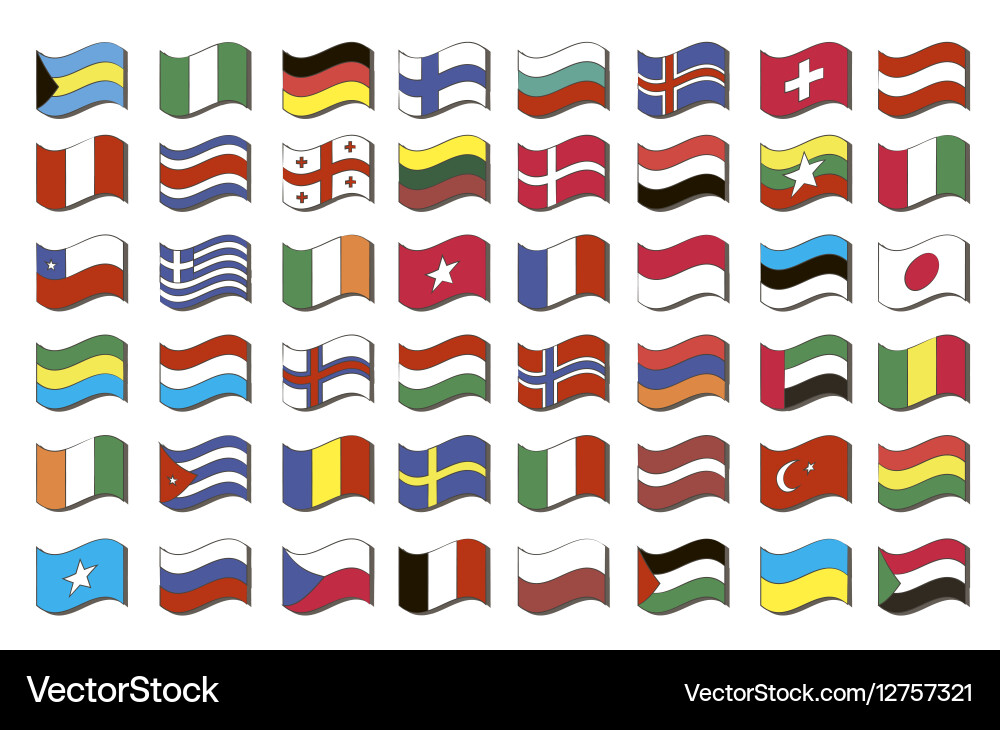 Set of world flags Vector Image
