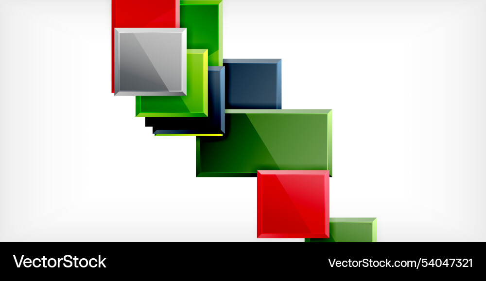Square shape color abstract geometry Square shape color abstract geometry vector image