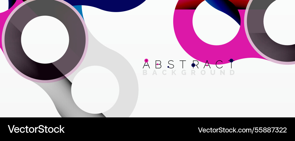 Abstract composition with intertwined circular Abstract composition with intertwined circular Vector Image