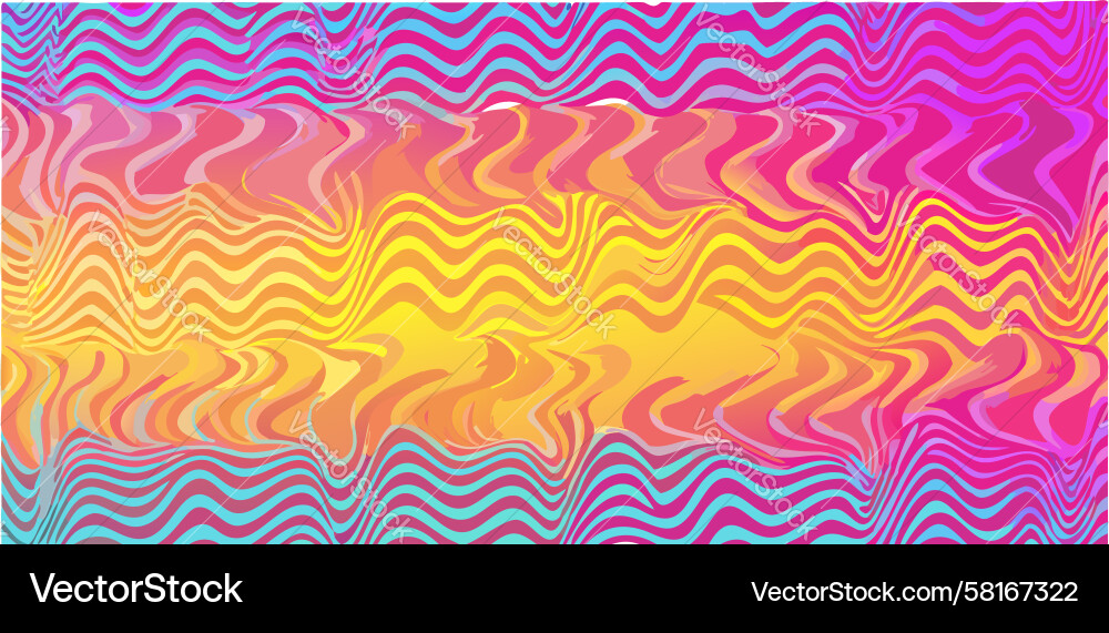 Chromatic Wave Flow - Abstract Pattern Vector Image