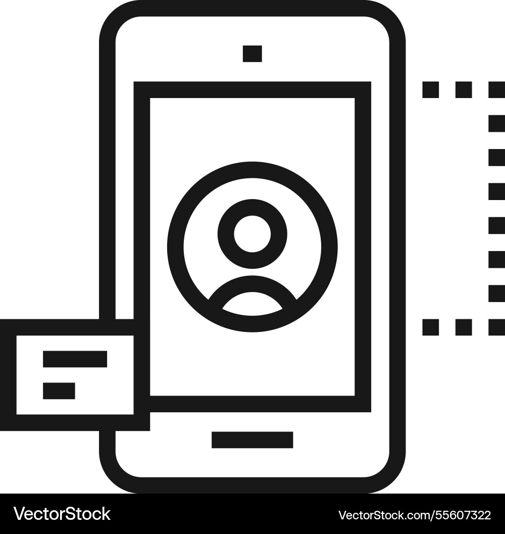 Ui ux development flat line web icon concept Ui ux development flat line web icon concept vector image