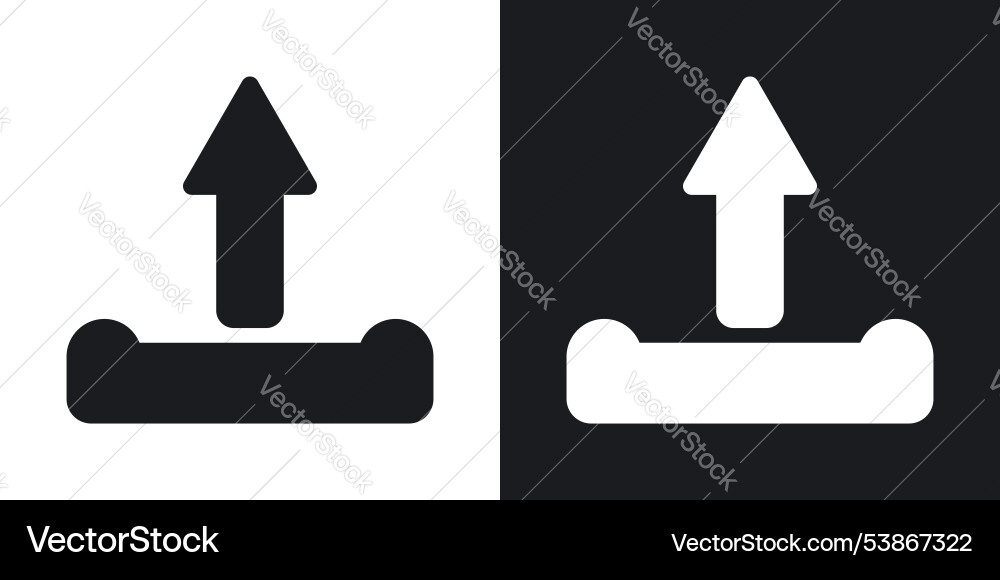 Upload icon set vector image