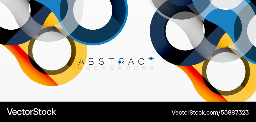 Abstract circle element composition Vector Image