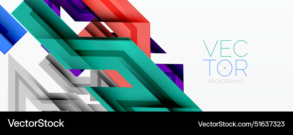 Dynamic lines geometric background Vector Image