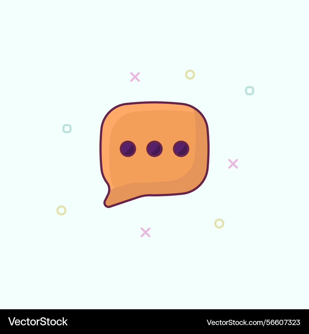 Message or chat icon ui modern suitable Vector Image