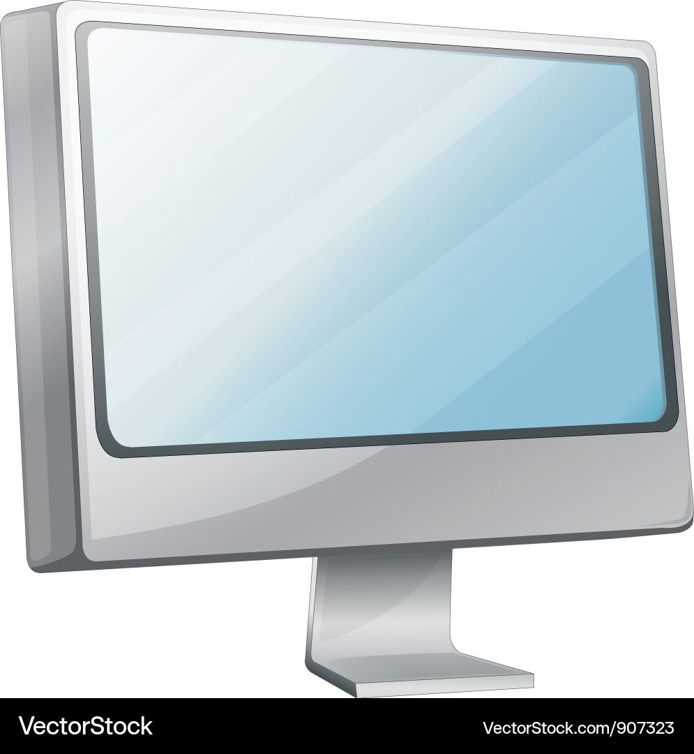 Monitor computer vector image