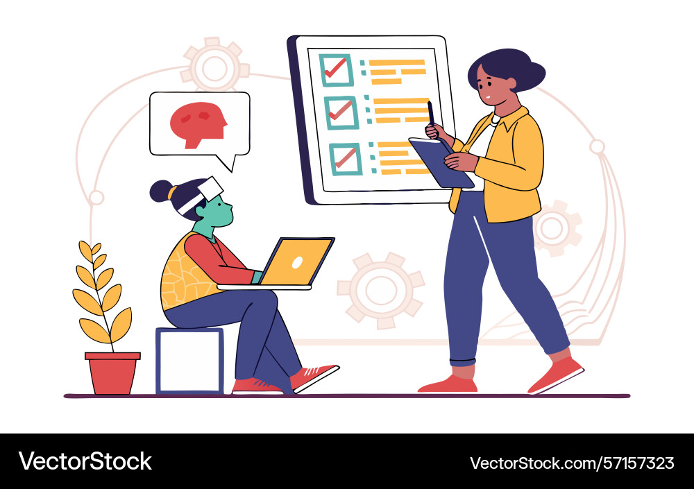 Usability testing and user experience research Vector Image
