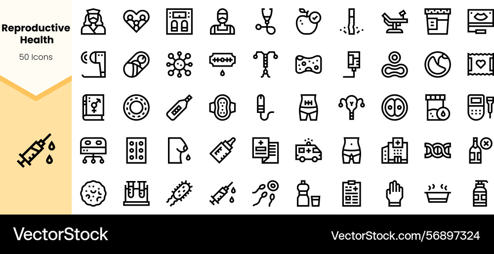 A collection of line icons representing A collection of line icons representing vector image