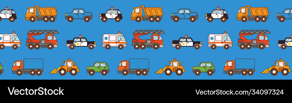 Cars pattern on blue background cover for pages Cars pattern on blue background cover for pages vector image