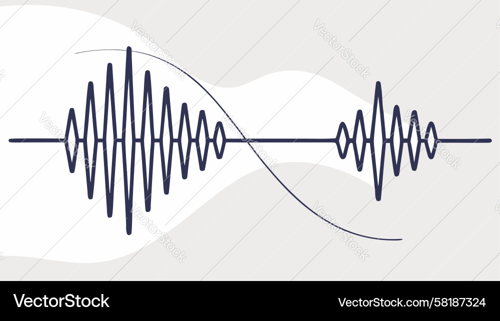 Dynamic Audio Wave Spectrum Vector Image
