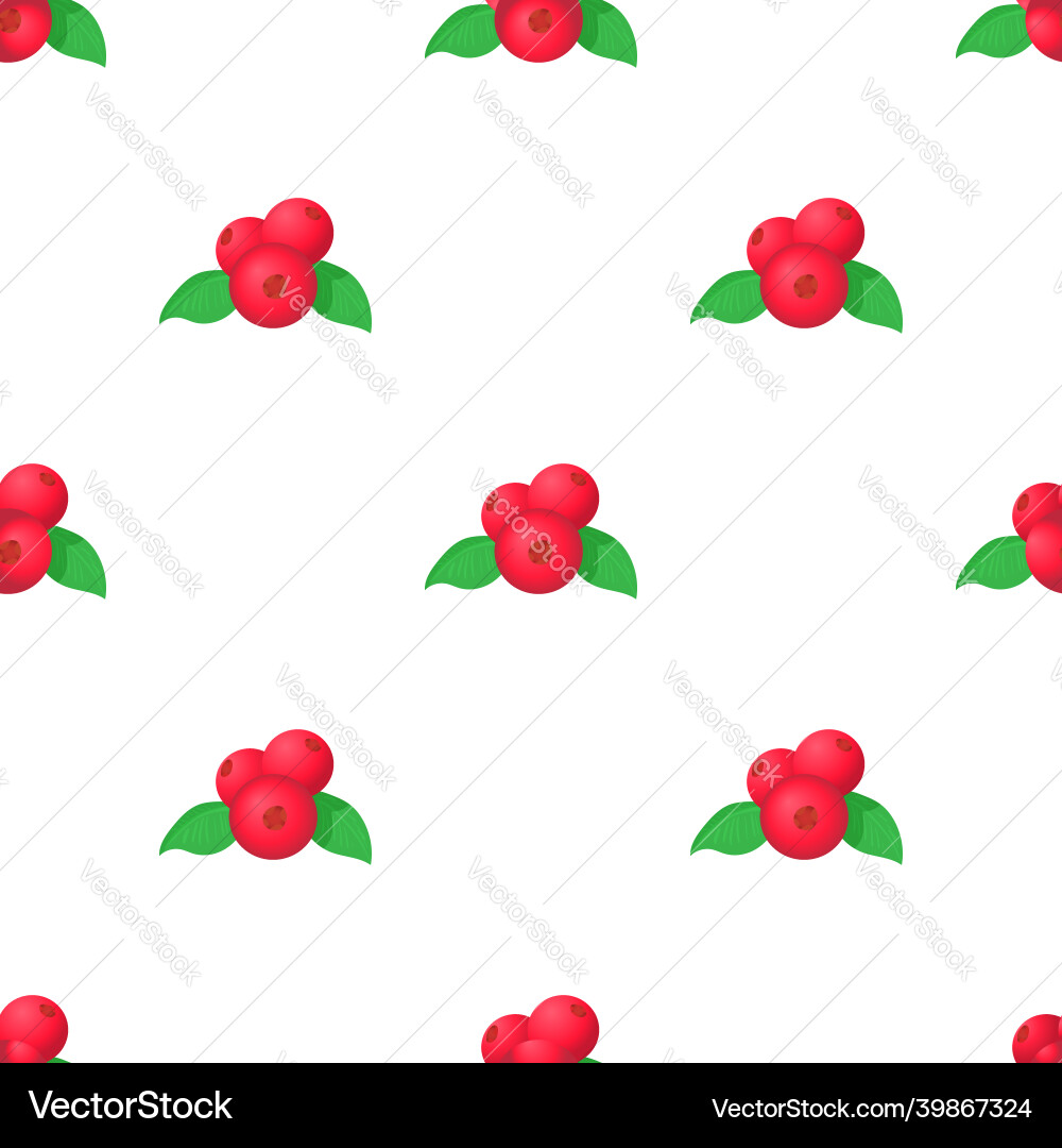 Red currant pattern seamless Red currant pattern seamless Vector Image