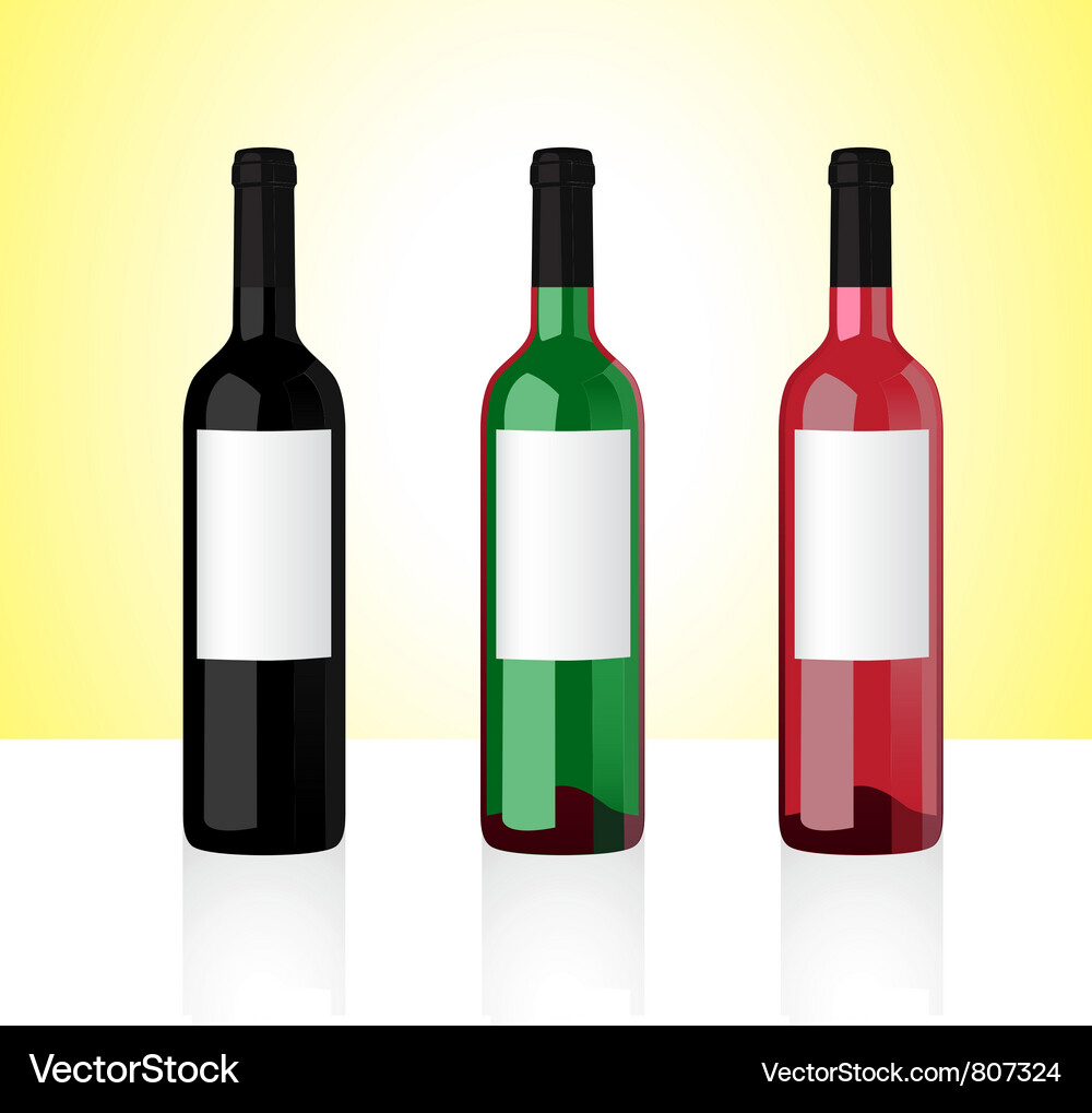 Wine bottles part 1 Vector Image