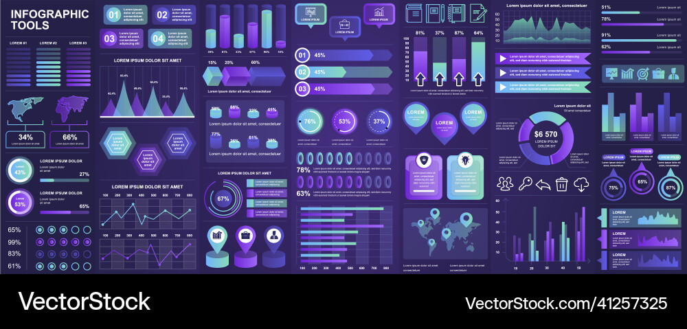 Bundle infographic ui ux kit elements Bundle infographic ui ux kit elements vector image