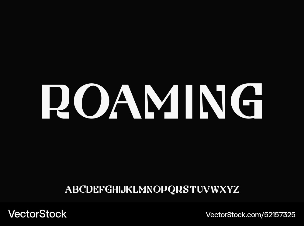 Display alphabet font design suitable Display alphabet font design suitable vector image