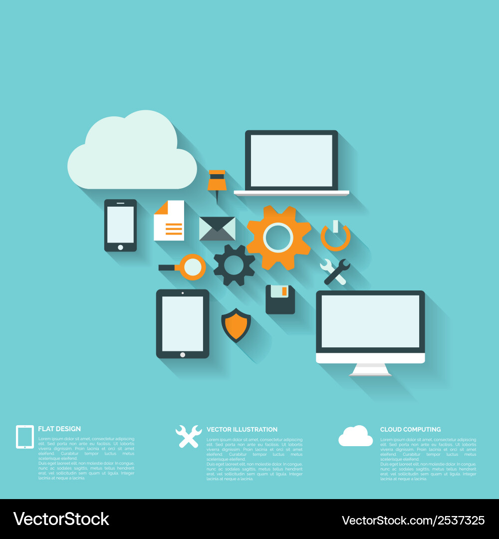 Modern Web Interface Background vector image
