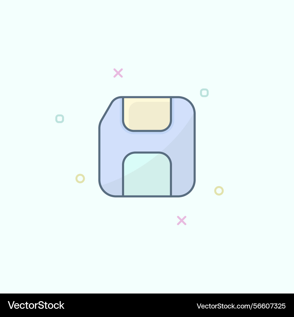 Pastel color ui external hard disk icon suitable Pastel color ui external hard disk icon suitable Vector Image
