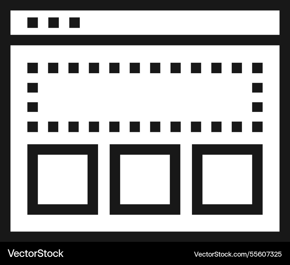Template flat line web icon concept Template flat line web icon concept Vector Image