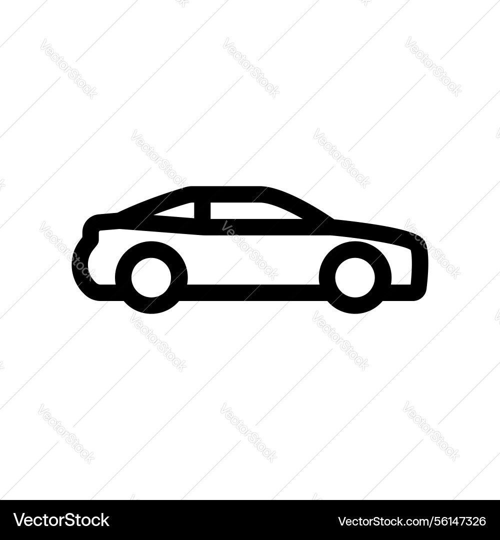 A clean and simple icon for machine side view Vector Image