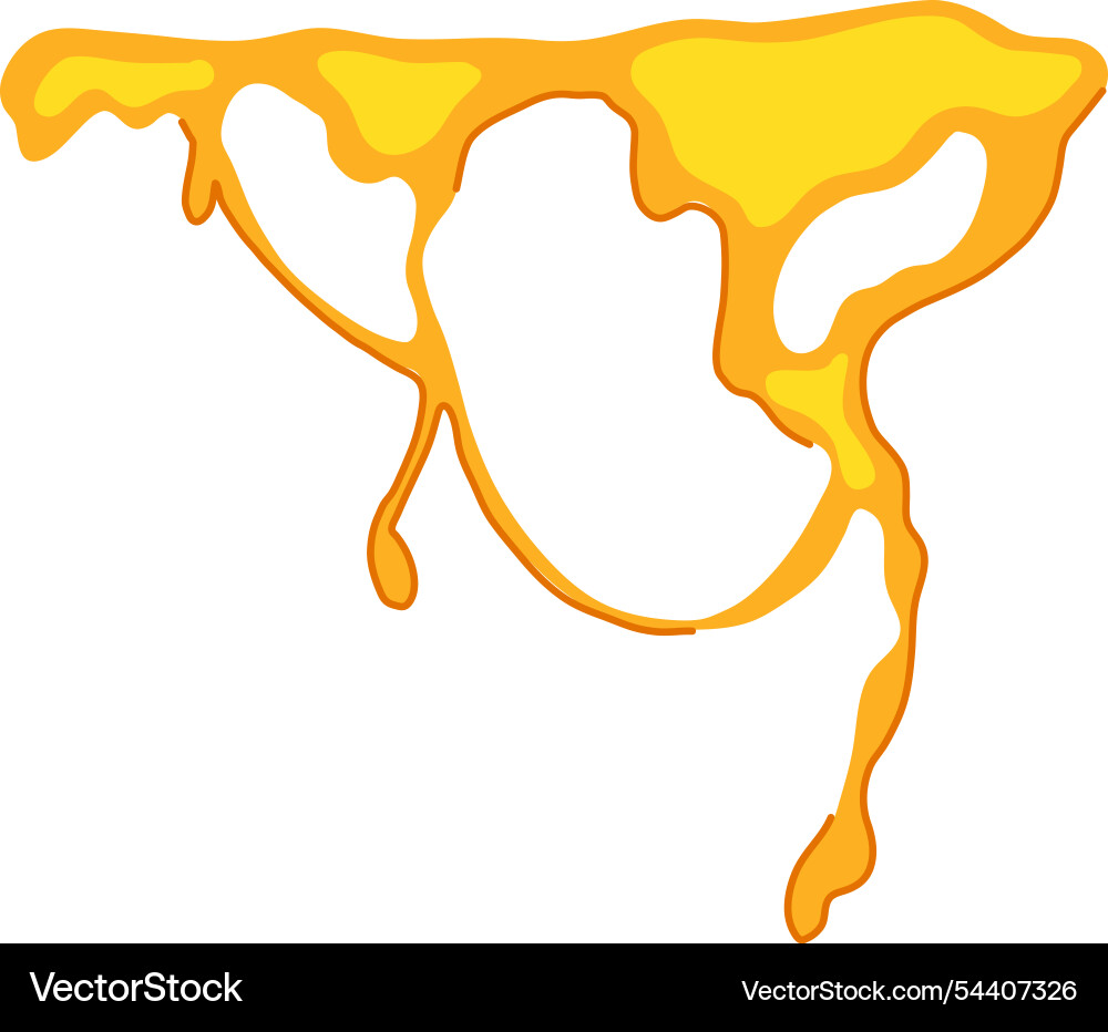 Driveway dripping oil stain cartoon Vector Image