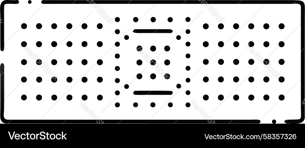 Perforated Grid Pattern Vector Image