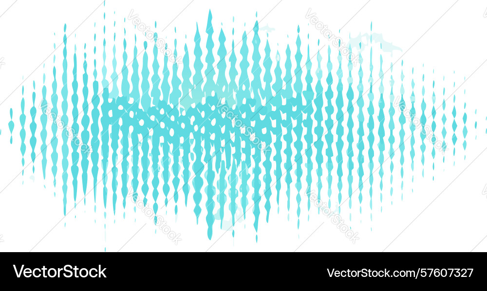 Abstract digital sound wave equalizer pattern vector image
