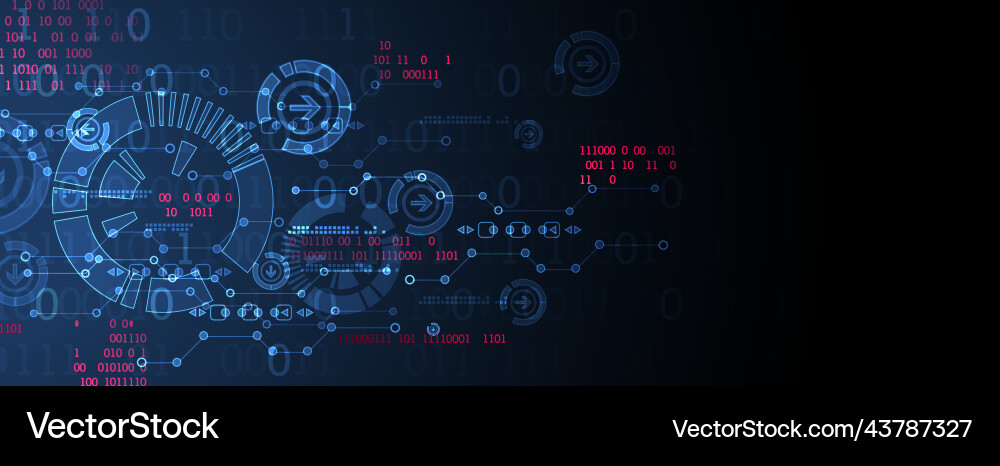 Abstract technology concept circuit board high Vector Image