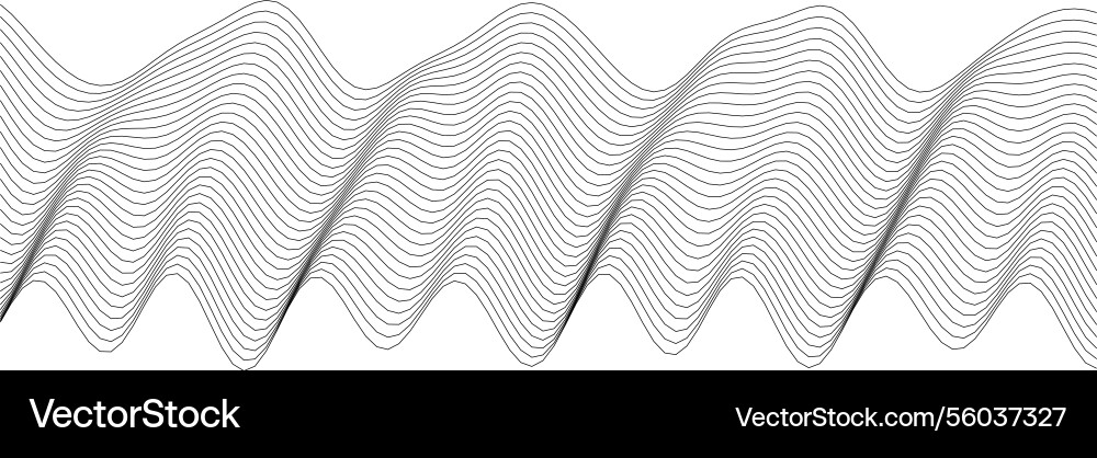 Abstract wave pattern design for creative projects Vector Image