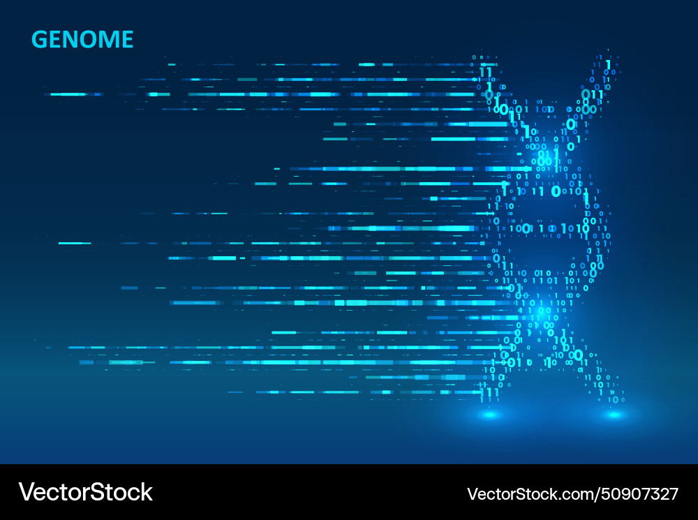 Big genomic data visualization Big genomic data visualization Vector Image