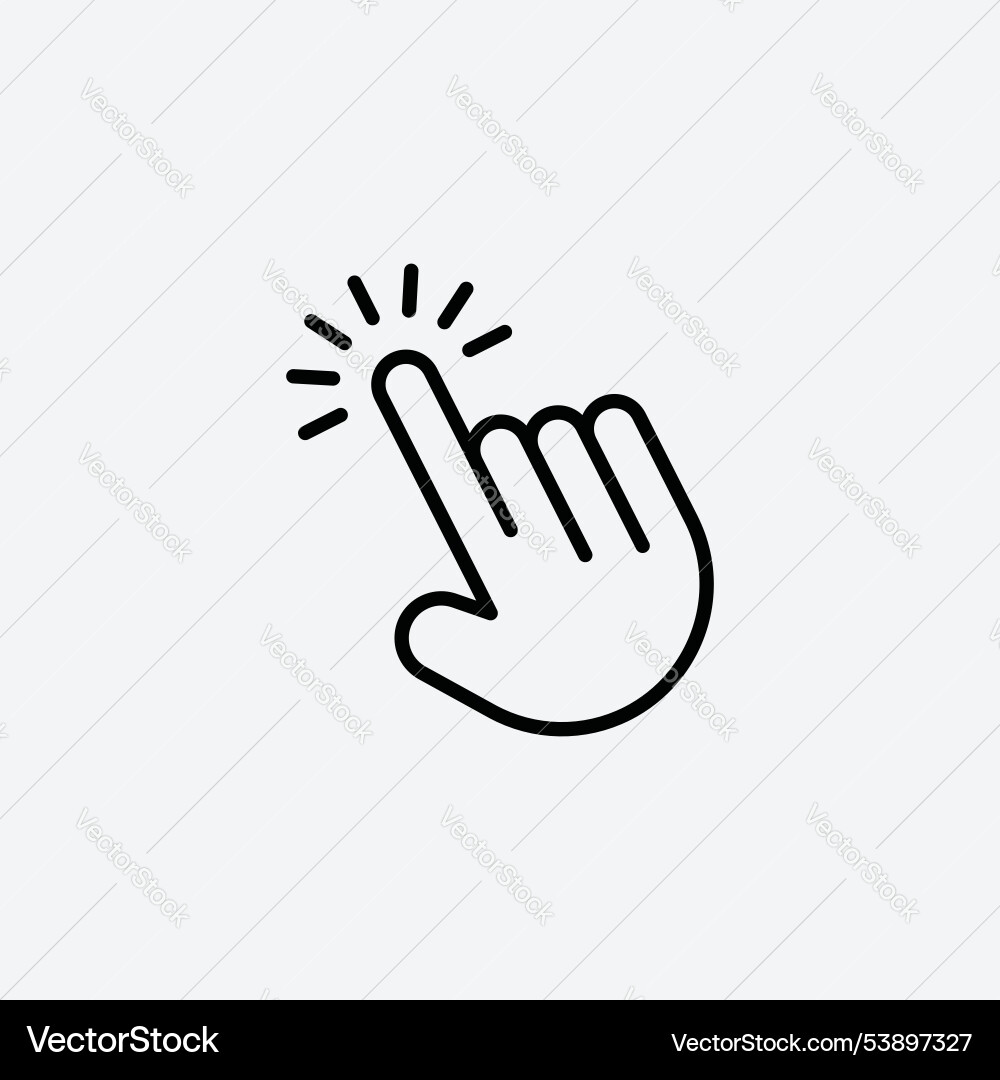 Hand pointer icon set vector image