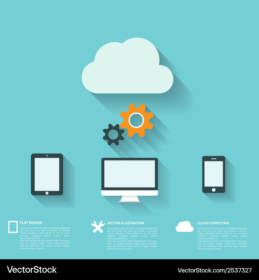 Modern Web Interface Background Vector Image