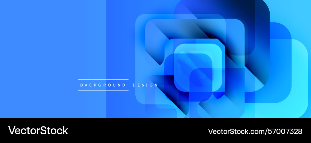Abstract blue layers create dynamic composition Vector Image