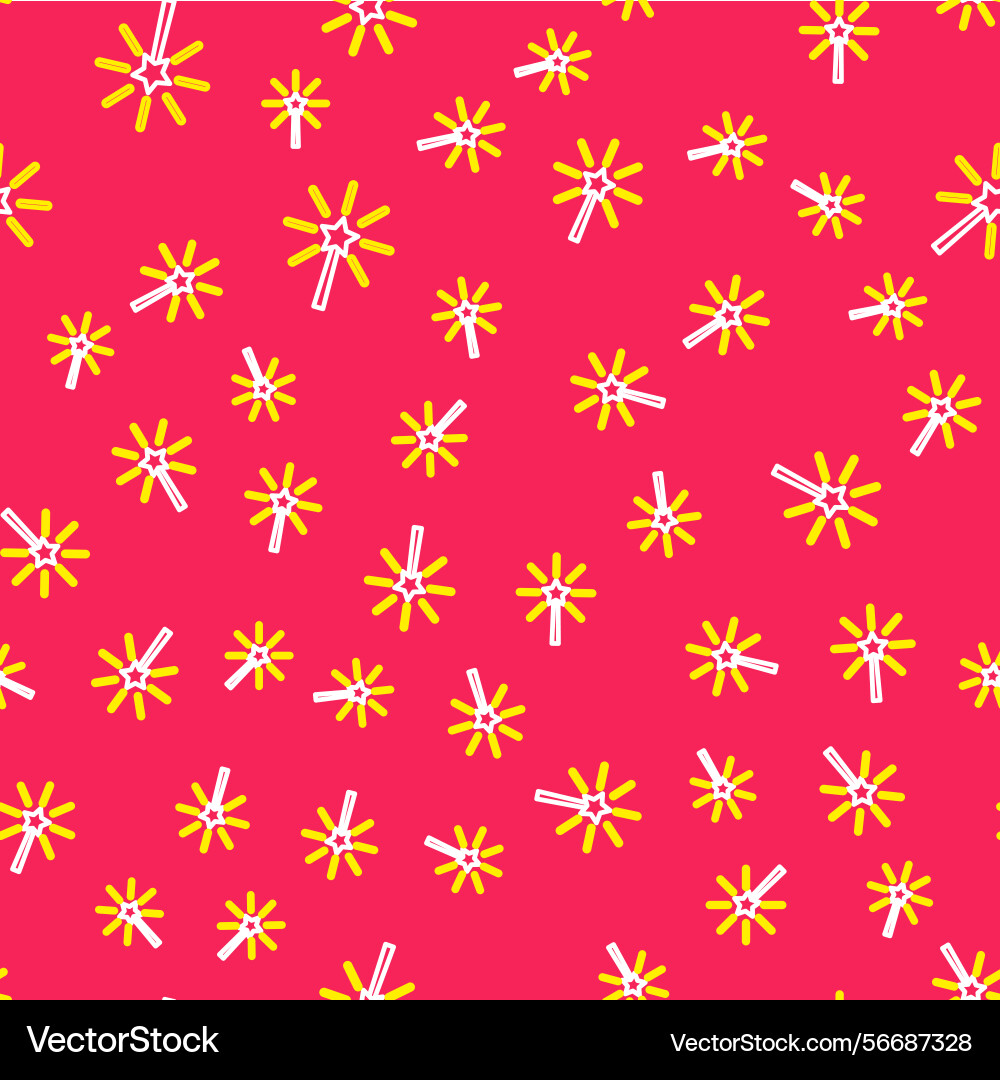Line firework icon isolated seamless pattern Line firework icon isolated seamless pattern Vector Image