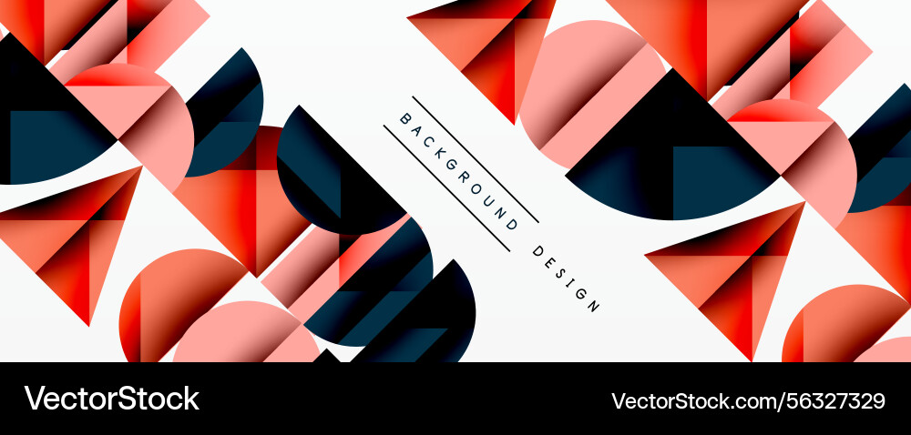 Abstract geometric pattern features overlapping Abstract geometric pattern features overlapping vector image
