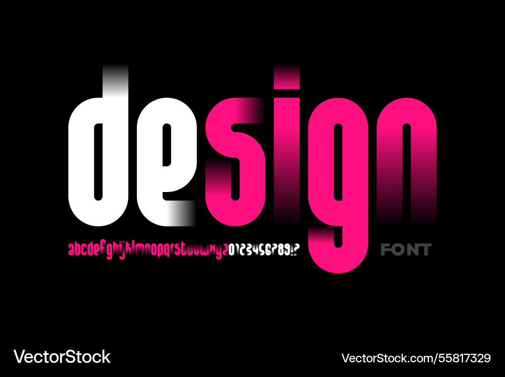 Design modern condensed style lowercase font Vector Image
