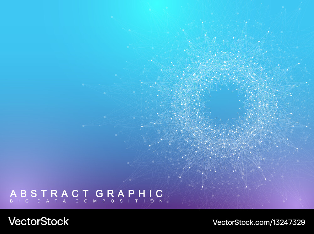 Fractal Element mit verbundenen Leitungen und Punkten groß Fractal Element mit verbundenen Leitungen und Punkten groß vektorbild