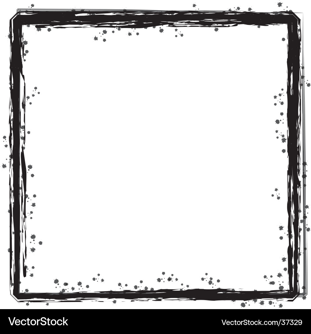Ink Splatter Border Vector Image