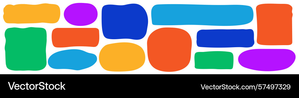 Irregular text box collection different vector image