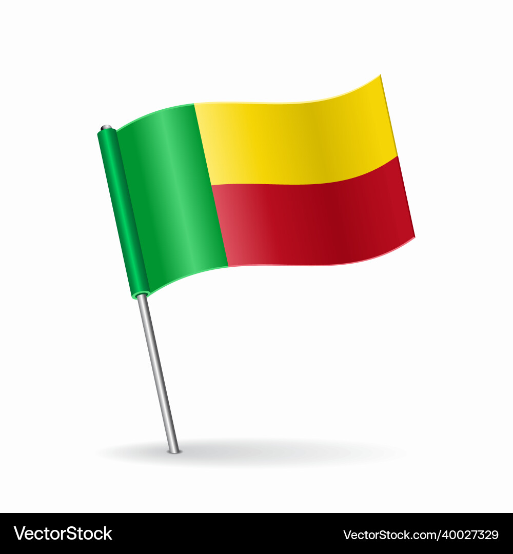 Landkarte von Benin Vektorbild