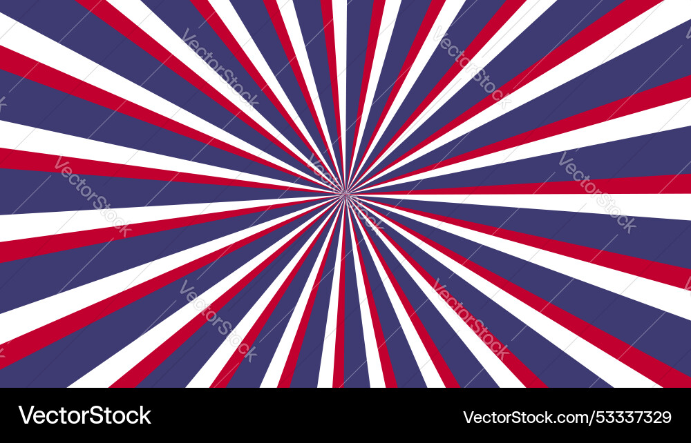 Usa flag design with retro rays style Usa flag design with retro rays style vector image